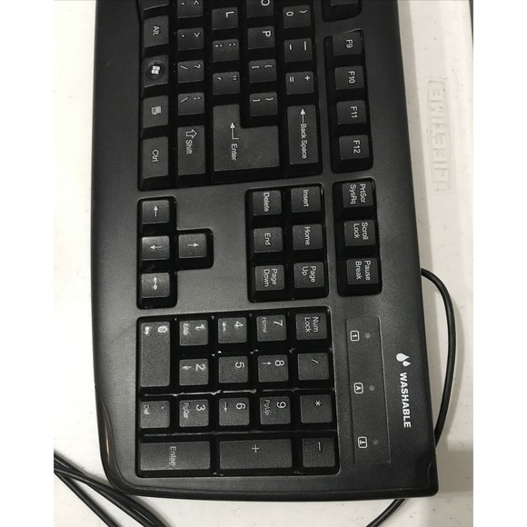 Kensington Pro Fit USB Washable Keyboard Clean USED Works ~Ships Same Day~ - Picture 2 of 11